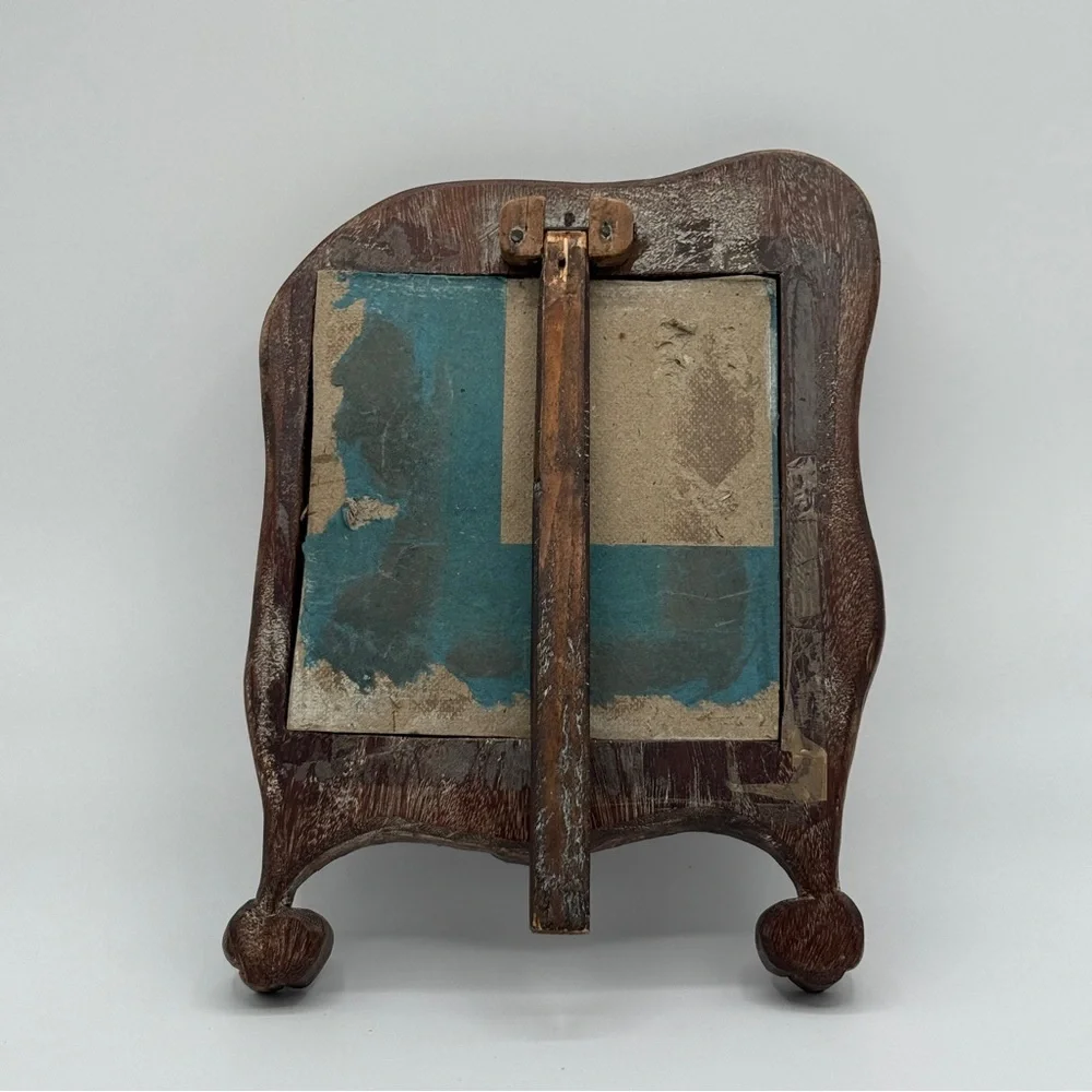 Antique Chinese hand carved wooden frame